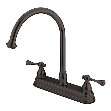 Kingston Brass 8" Centerset Kitchen Faucet, Oil Rubbed Bronze KB3745BL